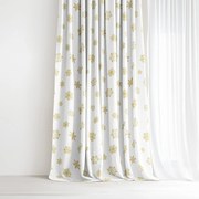 Goldea karácsonyi dekoratív drapéria - arany hópelyhek 140x150 cm