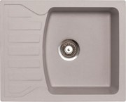 Quadro M Metalac 144116 Gránit Mosogatótálca - Extra mély, Csepegtetőtálcás, Szürke