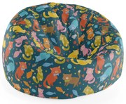 Cocoon babzsák macskák halacskákkal - gyerek, színes