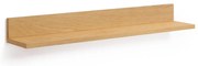 Természetes színű polc tölgyfa dekorral Abilen - Kave Home