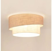 Brilagi - Mennyezeti lámpa DOVER SHINE 1xE27/15W/230V átm. 50 cm szürke/krémes