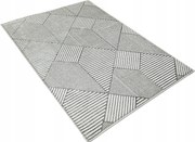 Nappali szőnyeg 160x230cm Modern Glamour Szürke Divatos Puha Fényes