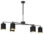 Okos lógólámpa fekete állítható, 6 db Wifi B35 izzóval - Lofty