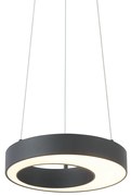 Modern fekete függőlámpa 35 cm 3 lépésben dimmelhető - Organici