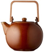 Borostyán színű kerámia teáskanna szűrővel 1,2 l Gastro Amber – Bitz