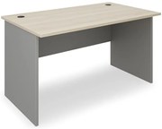 SimpleOffice asztal 140 x 80 cm, világos tölgy / szürke