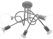 Gyerek mennyezeti lámpa OXFORD 5xE27/15W/230V