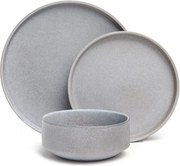 Malia 18 db-os szürke agyagkerámia étkészlet - Bonami selection