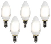 5 darabos intelligens E14 LED izzókészlet C35 matt 4,2W 470 lm 2700-6500K