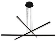 Zambelis 1947 - LED dimmelhető csillár zsinóron LED/48W/230V fekete