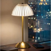 Fényerőszabályozható, újratölthető PARIS LED asztali lámpa, 2 W, 5 V, 800 mAh, arany