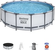 Bestway Calabria fémvázas medence szett vízforgatóval 457 x 122 cm