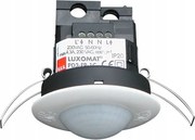 Beltéri jelenlétérzékelő matt fehér, süllyesztett, hatótávolság 10m, tartomány 36