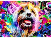 Pop Art Yorkshire terrier fa puzzle