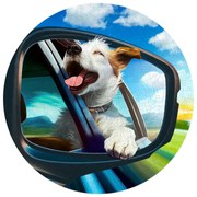 Boldog kutya fa puzzle