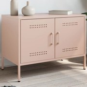 rózsaszín acél TV-szekrény 68 x 39 x 50,5 cm