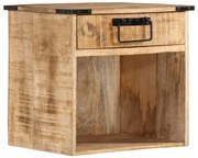 tömör mangófa éjjeliszekrény 40 x 30 x 37 cm