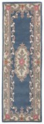 Aubusson kék gyapjú szőnyeg, 67 x 210 cm - Flair Rugs