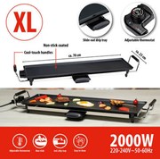 ALPINA Teppanyaki látványgrill 2000W, XL 70x23cm