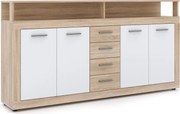 BLAGO komód 190 cm sonoma tölgy/fehér