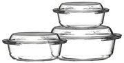 Üveg sütőtál készlet 3 db-os 21x24 cm Ovenlove – Premier Housewares