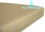 Jersey vízálló sztreccs lepedő Cappucino sötét 42 Méretek: 60x120 cm