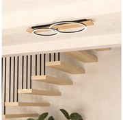 Eglo 901716 - LED Mennyezeti lámpa BOYAL 2xLED/12W/230V 3000K bézs/fekete