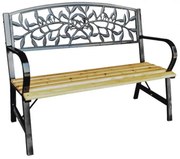Kerti pad fém vázzal 120x56x89 cm