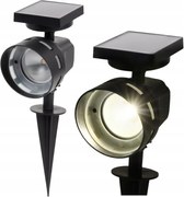 Spotlámpa Napelemes Kültéri Beszúrós Kerti Lámpa 30 Lumen Fekete