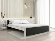 IKAROS ágy 120 x 200 cm, antracit/fehér Ágyrács: Léces ágyrács, Matrac: Somnia matrac 18 cm
