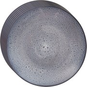 Orion Kerámia sekély tányér szett, lila máz, 27 cm, 6 db