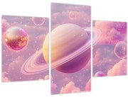 Kép - Rózsaszín bolygó (90x60 cm)