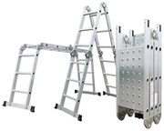 G21 GA-SZ-4x3-3,7M többfunkciós ALUMINIUM létra + dobogó