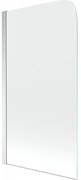 Mexen Felix 1-szárnyú kádparaván 70 x 140 cm, átlátszó, króm - 890-070-001-01-00