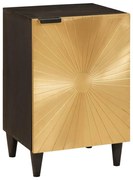 Fürdőszoba Székény polcokkal Fekete és Arany 38 x 33 x 58 cm