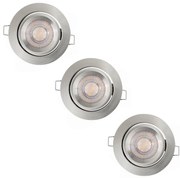 Ledvance - 3 darabos szett: SIMPLE dimmelhető beépíthető LED lámpatest LED/4,9W/230V
