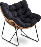 Fotel Wypoczynkowy FIN Czarny