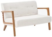 TUMI kétszemélyes kanapé krémszínű