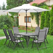 8-részes Avenberg HARMONY Kerti bútor szett - szürke - bézs