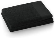 Fekete frottír pamut törölköző 30x50 cm Amari – Restilo