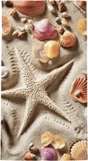Gyorsan száradó strand Fürdőlepedő OCEAN SAND színes 70 x 140 cm, 100% mikroszál