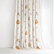 Goldea pamut drapéria - őszi tökök és levelek 140x150 cm