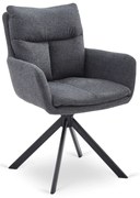 Forgatható étkezőszék PAUL, sötétszürke