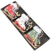 Korcsolya függő dekoráció készlet 3 db