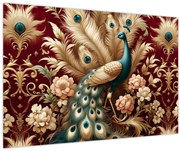 Kép – Elegáns páva (90x60 cm)