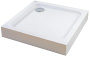Almagro 90x90x13,5 cm szögletes, akril zuhanytálca szifonnal