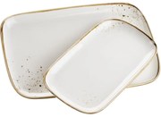 Mäser 2 részes tálkészlet Pintar White barnapöttyös