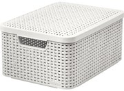 Curver STYLE M tárolódoboz krémfehér fedővel