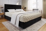 COMIC kárpitozott boxspring ágy, 140x200, matt velvet 99