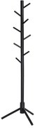 Álló fogas, fa alakú kabáttartó, 8 kampóval, 3 magassági lehetőséggel, fekete